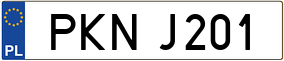 Trailer License Plate